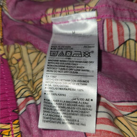 Old Navy Womens Medium Novelty Print Shorts French Fries Pink All Over Print - Picture 13 of 13